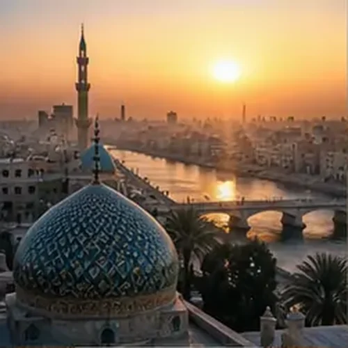 وێنەی بەیانییەکانی دجلە: بەغدا بەئاگا دێت