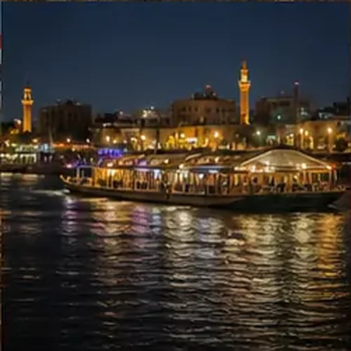وێنەی چێشتخانە شەوانەکانی دجلە لە بەغدا