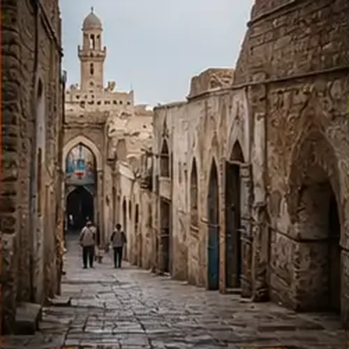 وێنەی گەشتێک بە کۆڵانە کۆنەکانی موسڵدا