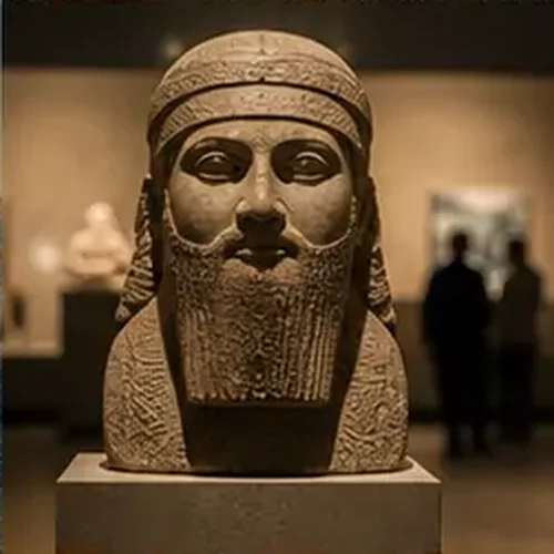 وێنەی گەشتێک لە مۆزەخانەی عێراقدا