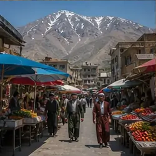 وێنەی ڕۆژێک لە بازاڕەکانی سلێمانی