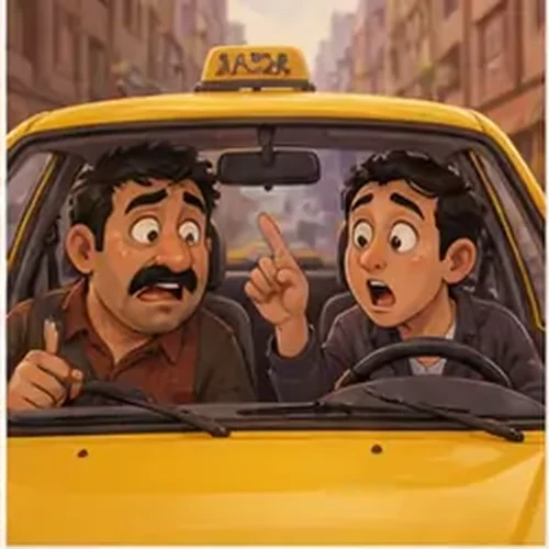 وێنەی ڕووداوەکانی تاکسی