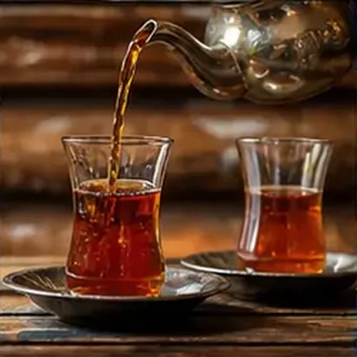 وێنەی چای عێراقی بە هێل