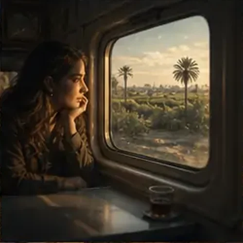 وێنەی شەمەندەفەرەکەی بەرەو بەسڕە