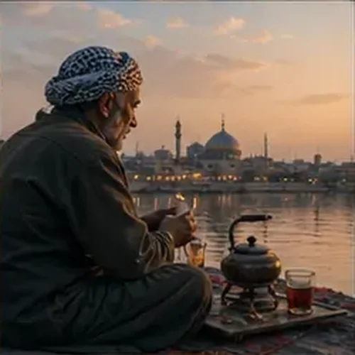وێنەی بەڵێنێک لەژێر دارخورمای بابل